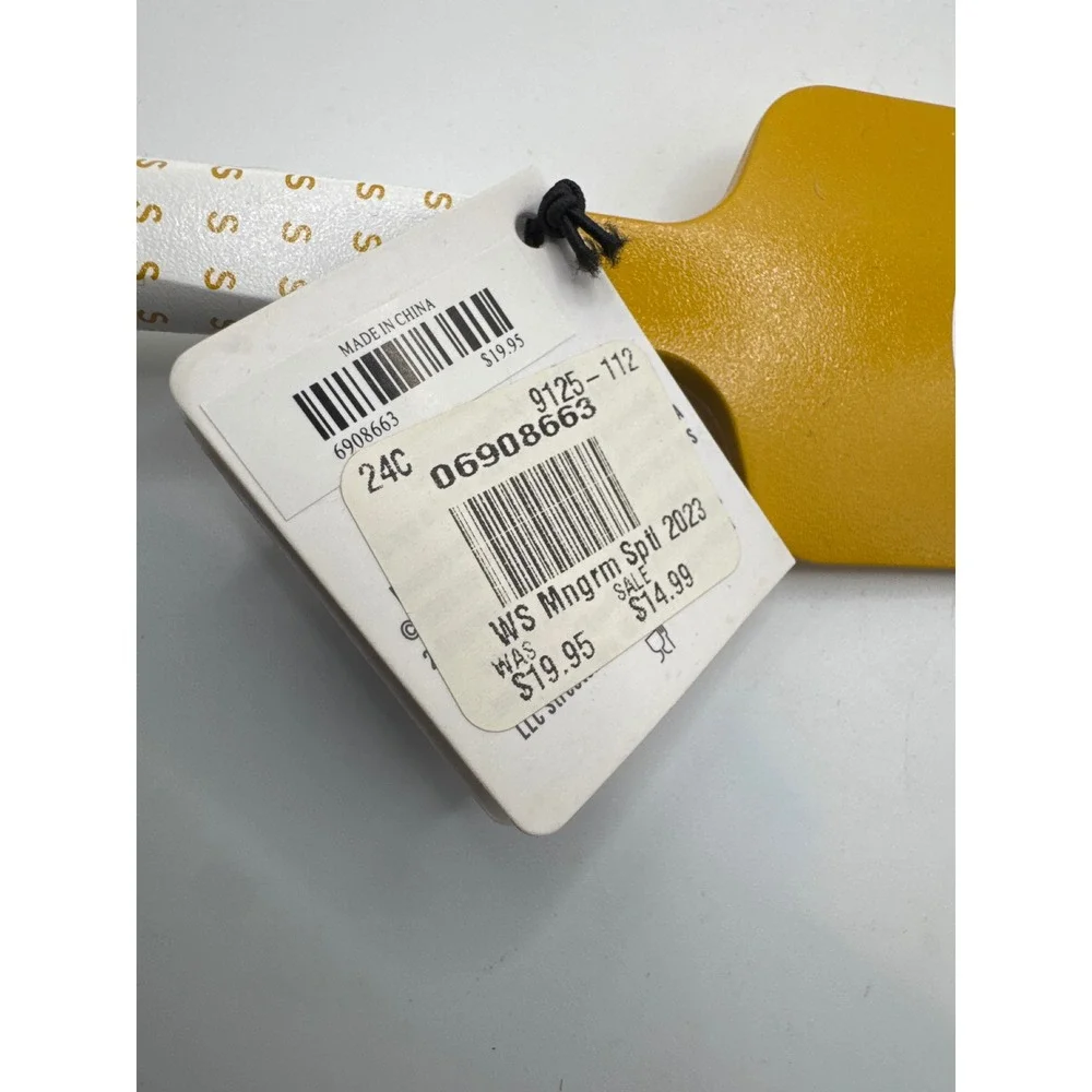 Williams Sonoma Flex-Core Monogram Spatula Letter S Yellow Gold 06908663 NEW